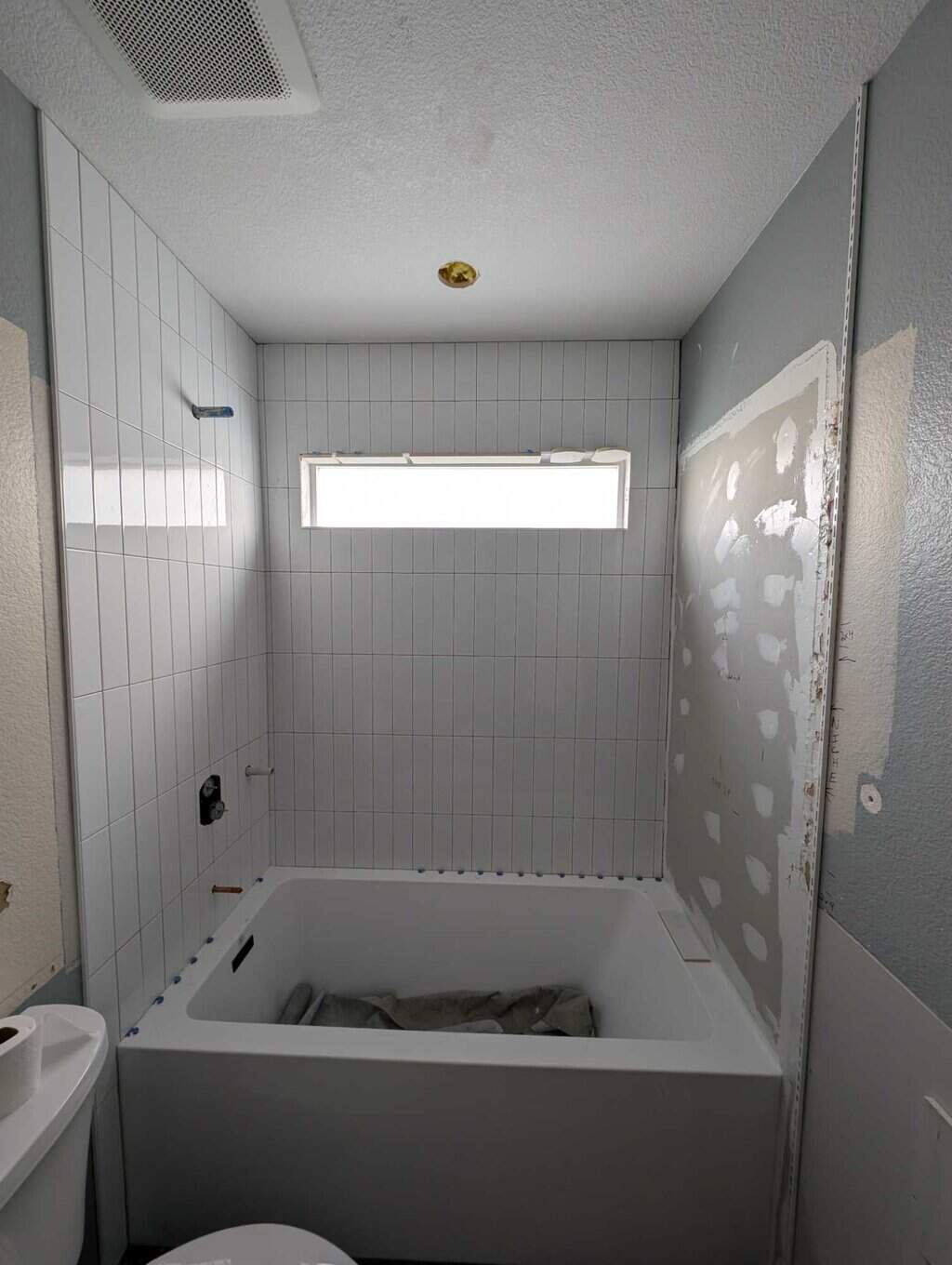 Today's progress on the tub surround