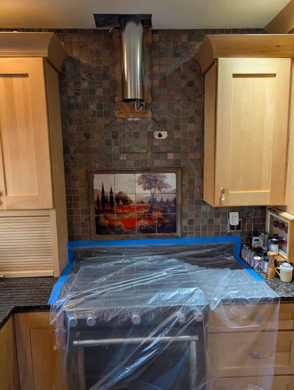 Hood tile to be removed/replaced