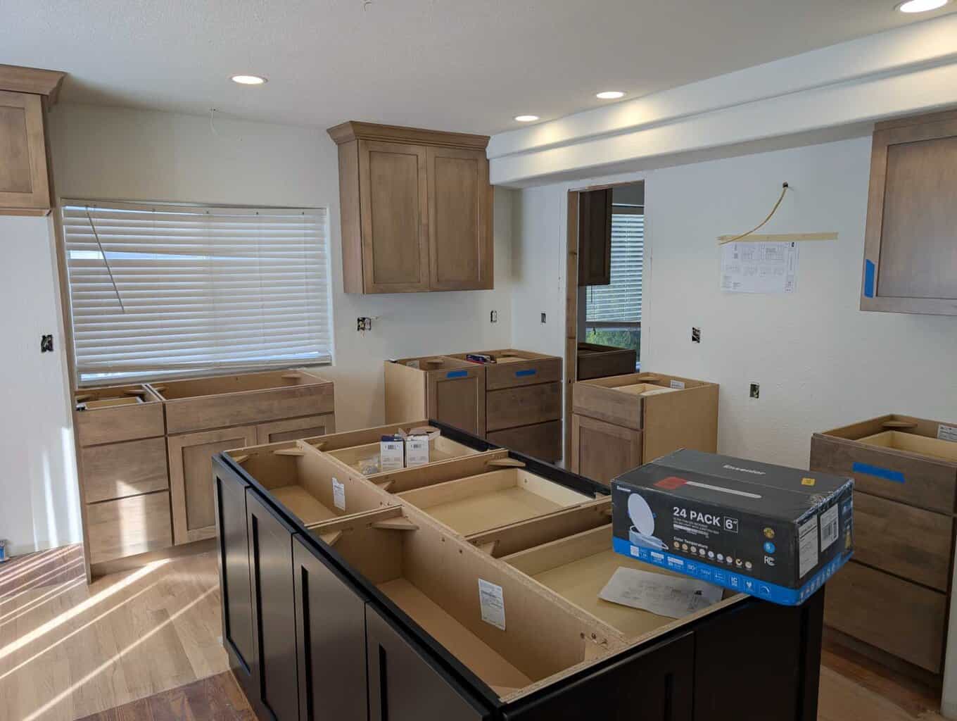 Kitchen backsplash to be tiled