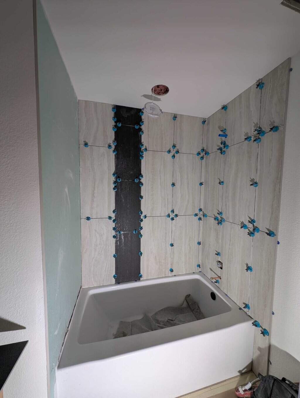 Hall tub surround progress