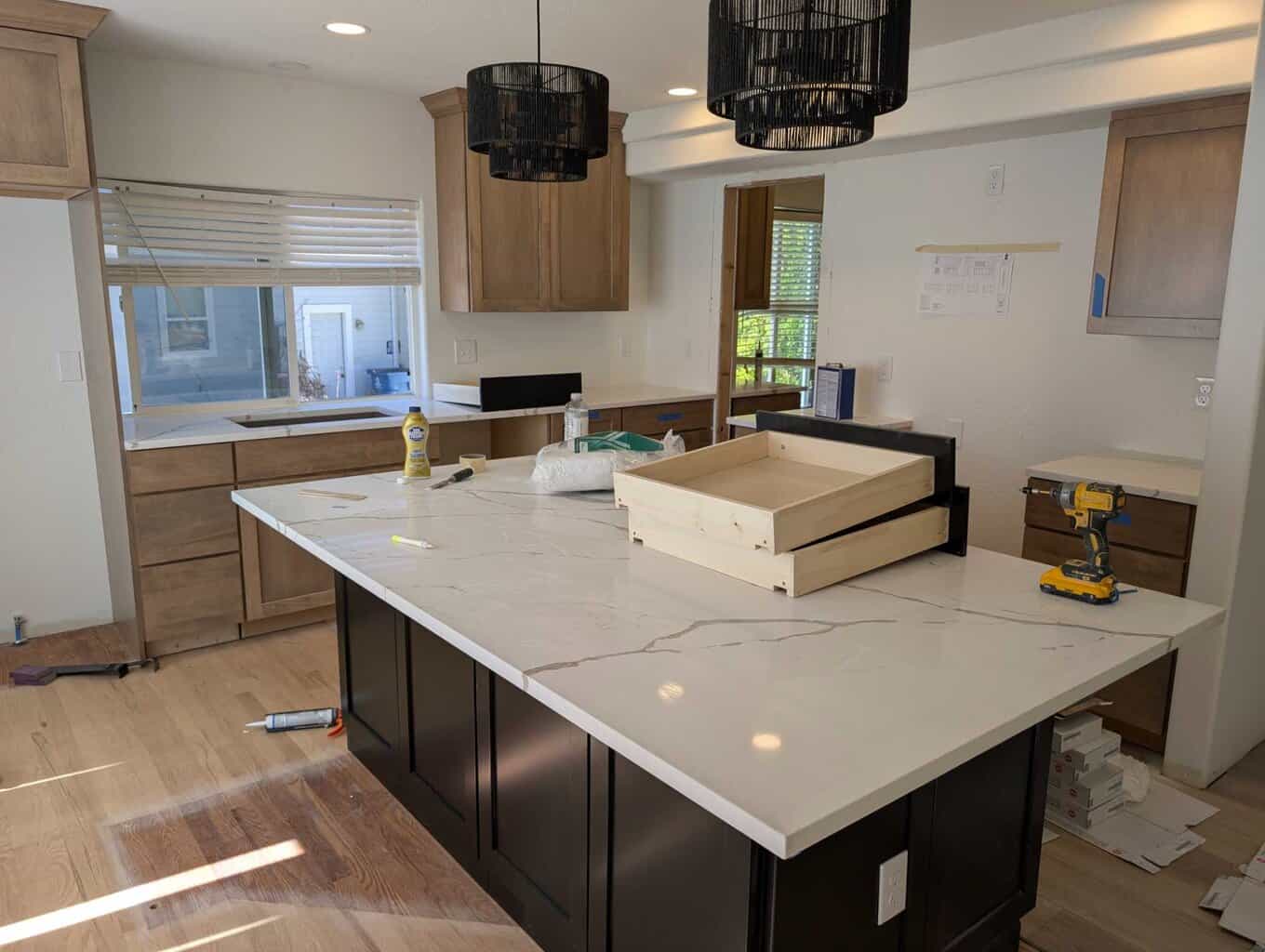 Kitchen backsplash to be set