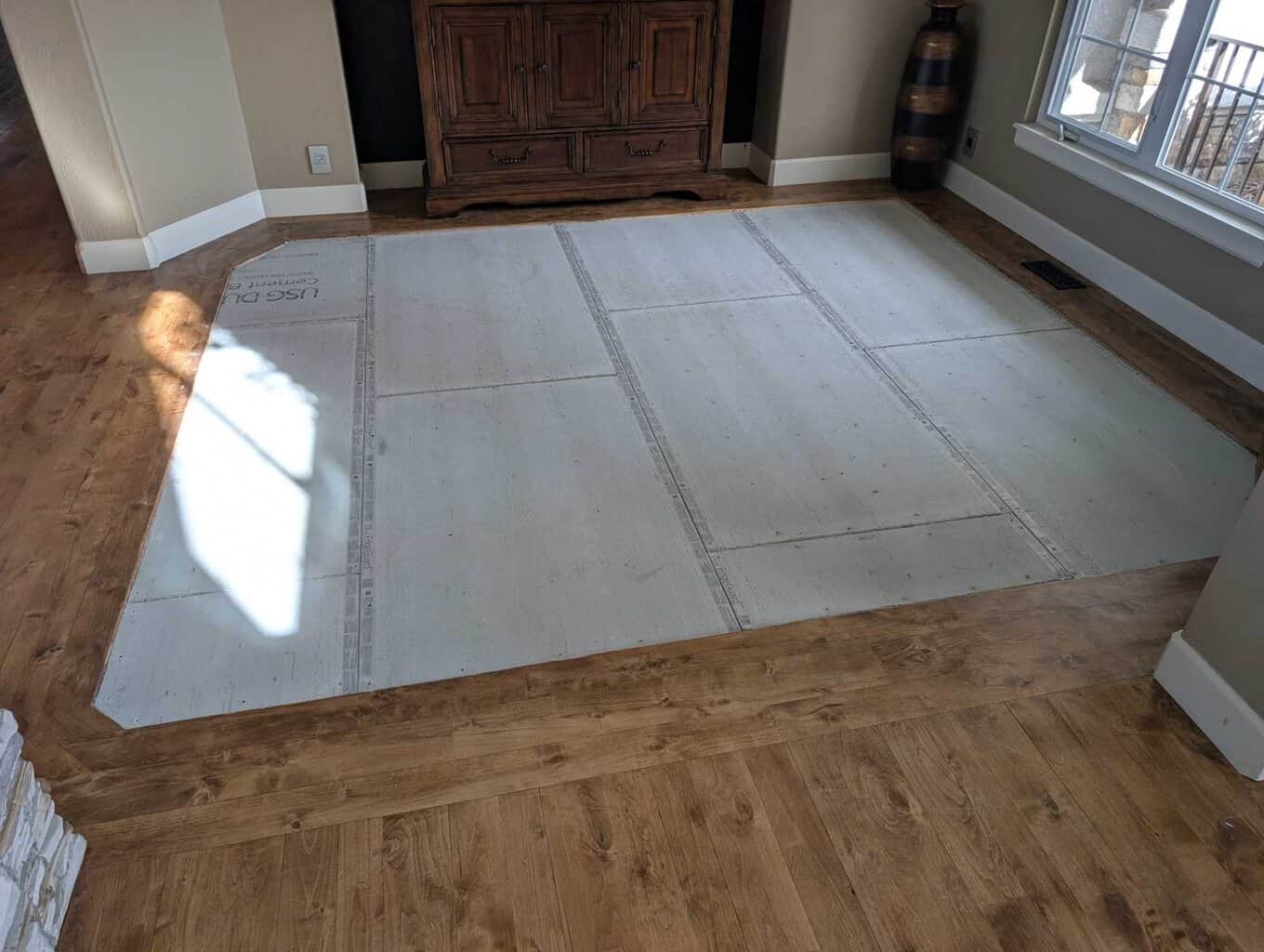 Underlayment installed