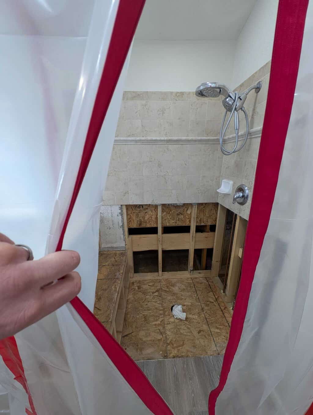 Primary shower to be remodeled