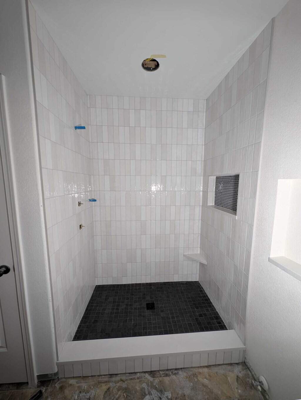 Basement shower finished