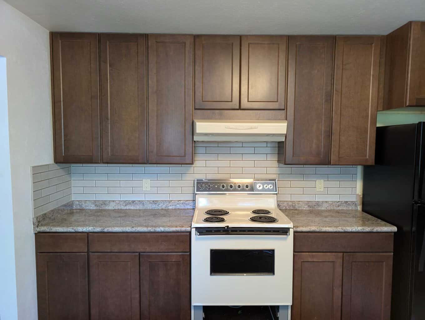 Kitchen backsplash finished