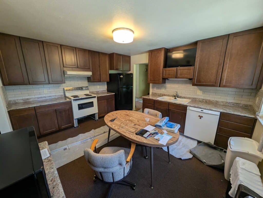 Kitchen backsplash finished