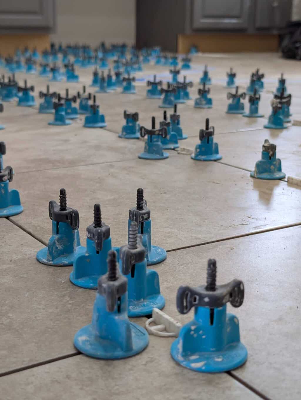 Primary bath floor closeup