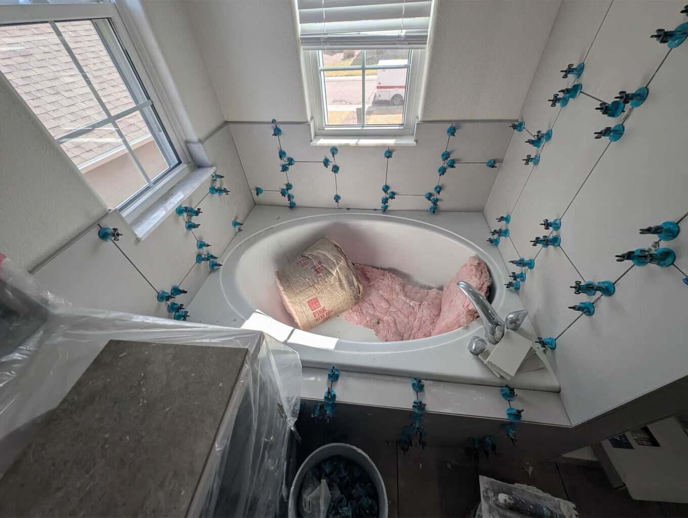 Tub deck, skirt, surround set