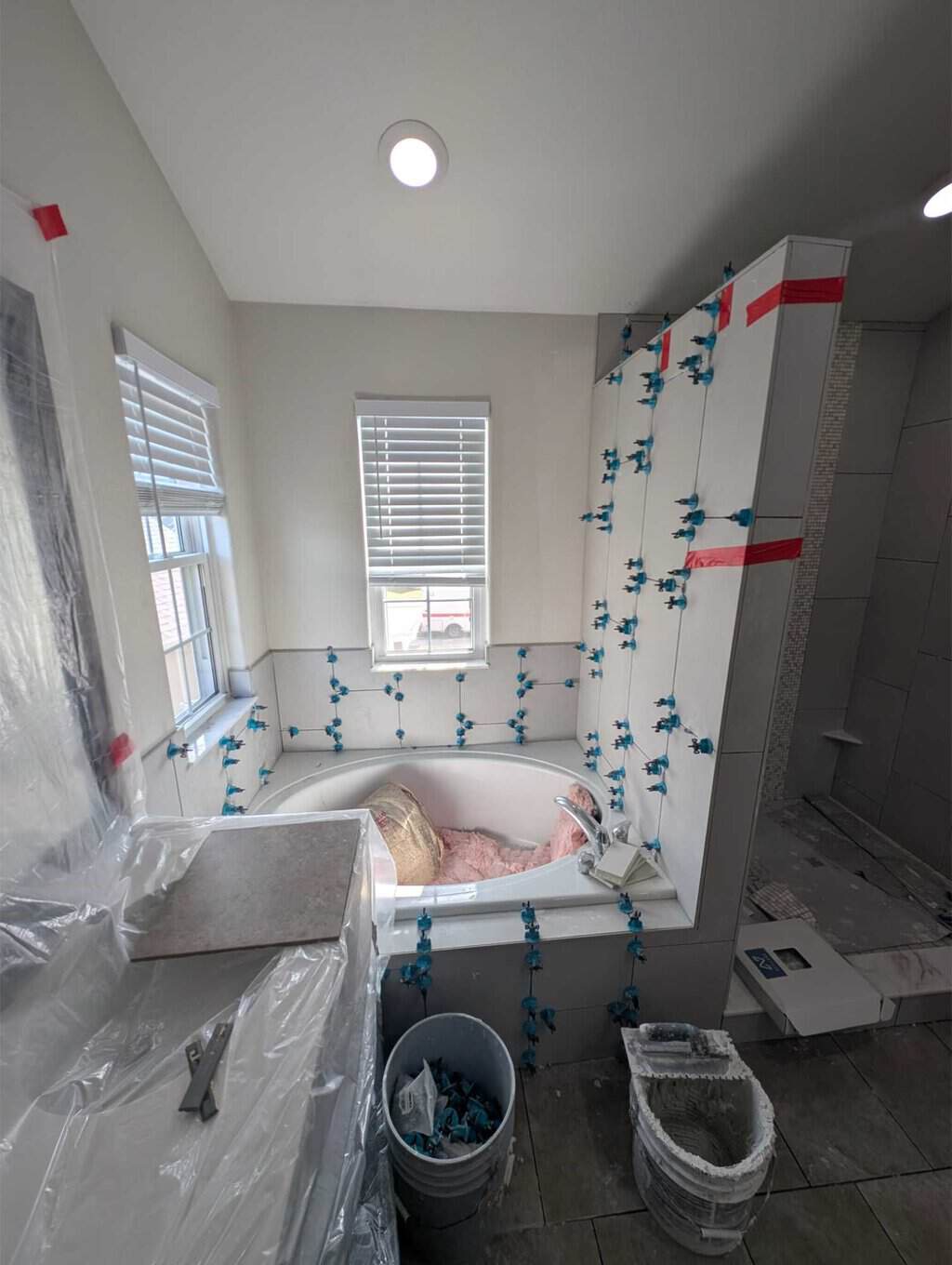 Tub deck, skirt, surround set