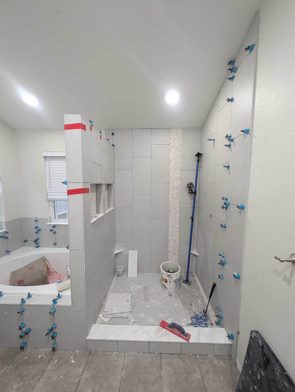 Primary shower fully set