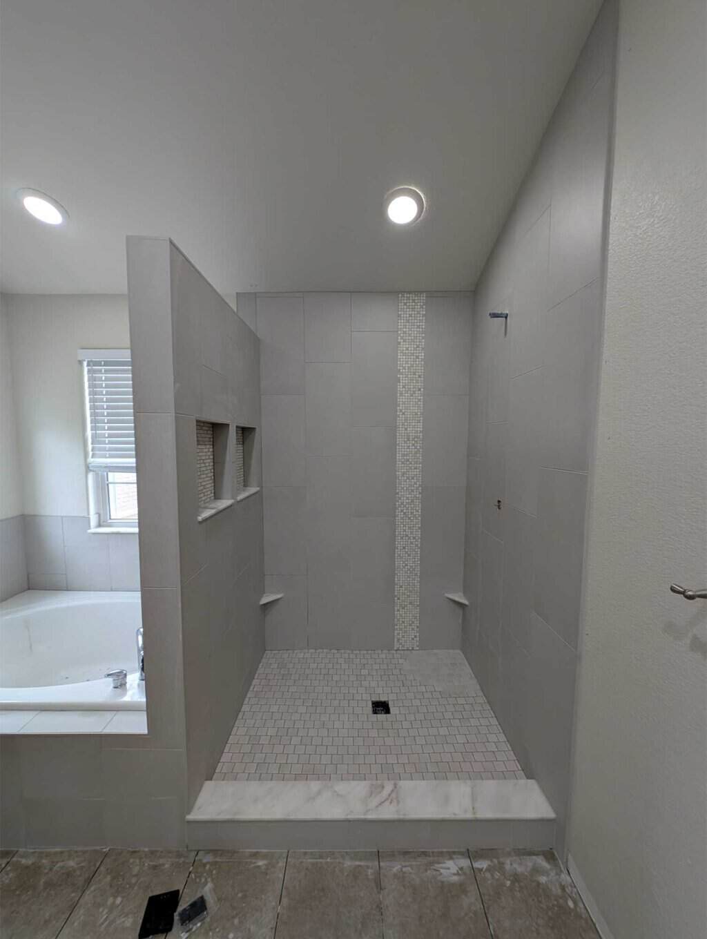 Finished primary shower