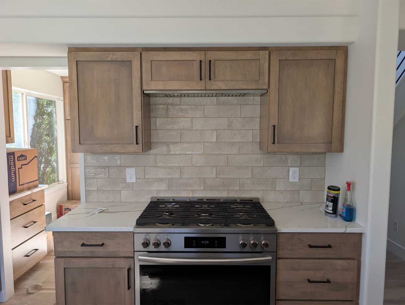 Finished backsplash