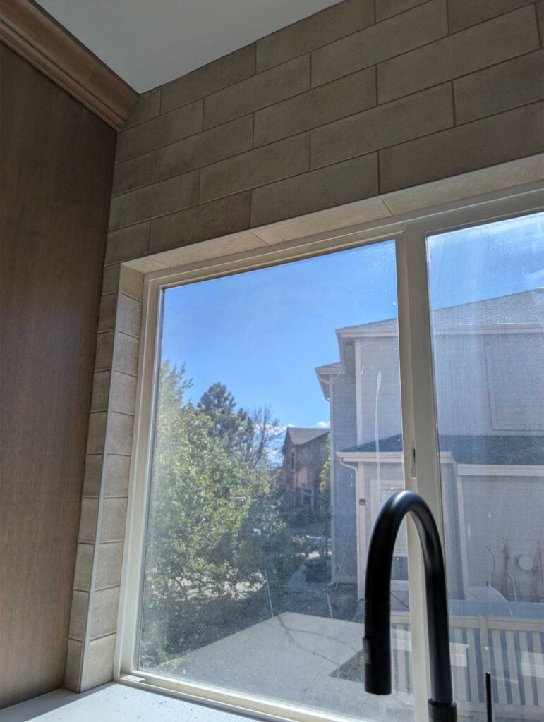 Joints inside of window