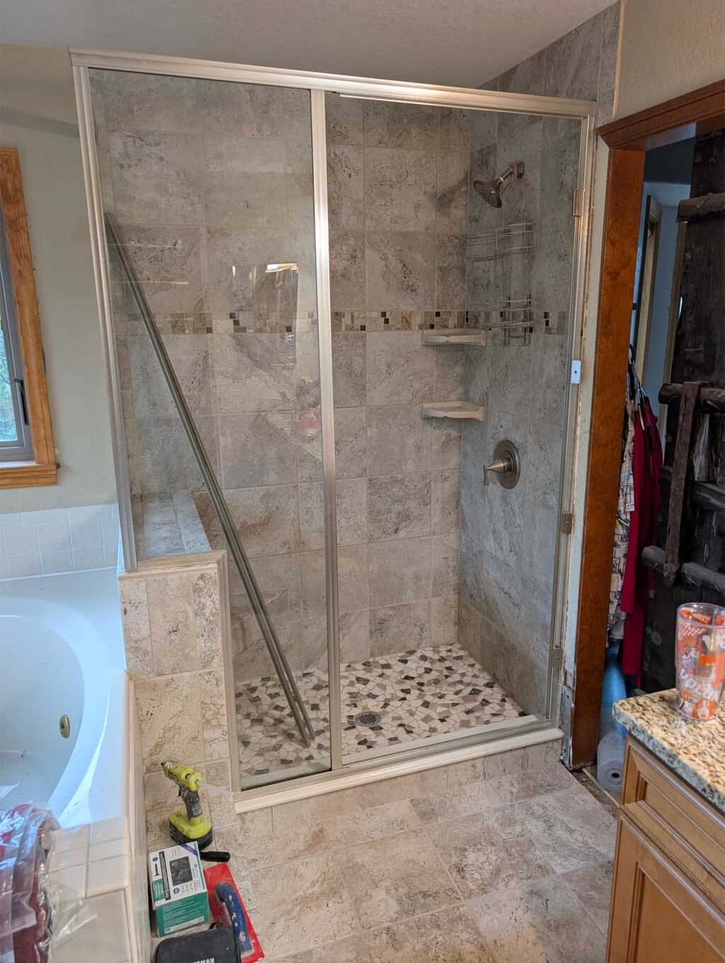 Missing screws for shower glass reinstall