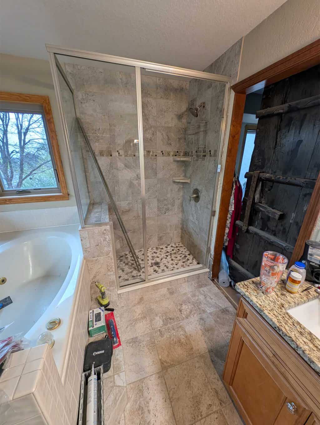 Missing screws for shower glass reinstall