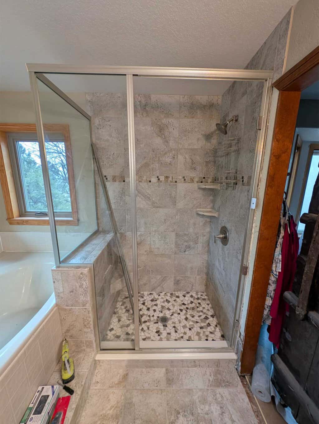 Missing screws for shower glass reinstall