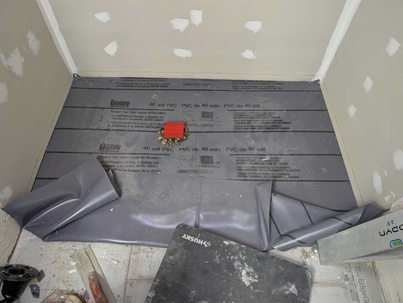 Preparing to install rest of pan