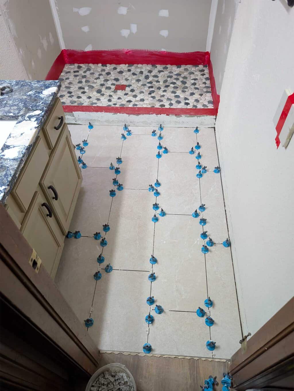 Floor installed