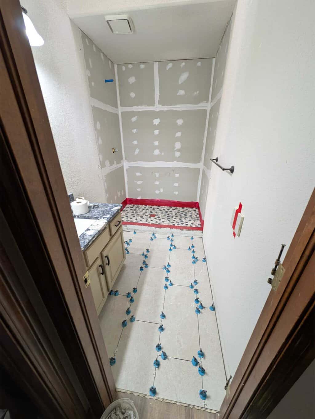 Floor installed