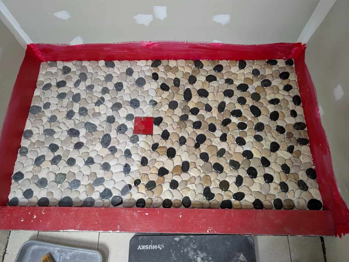 Enhancing the guest shower pebbles