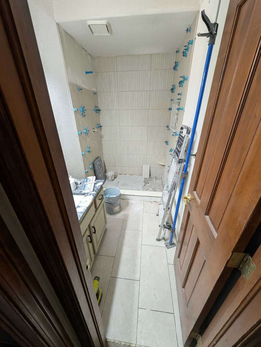 Almost done installing this guest bathroom