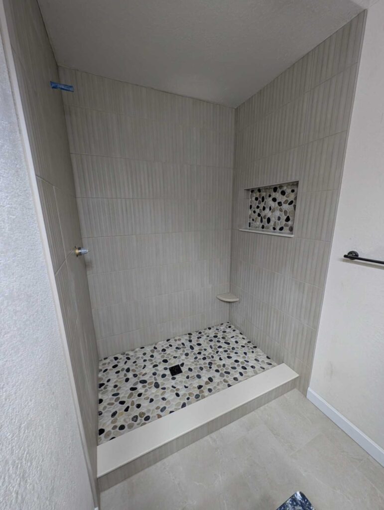 Guest shower finished