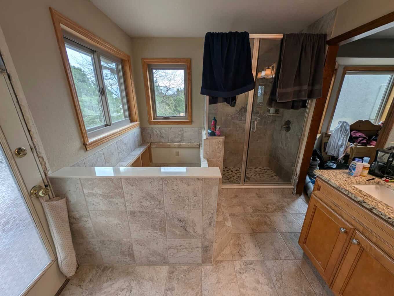 Primary bath ready for tub