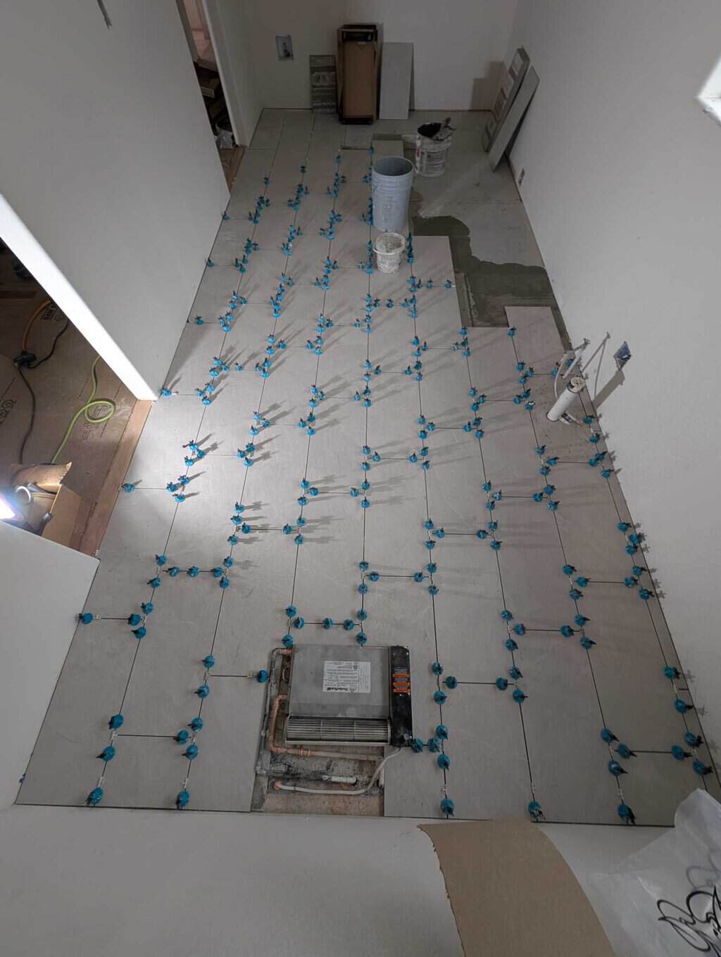 Installing the kitchen floor