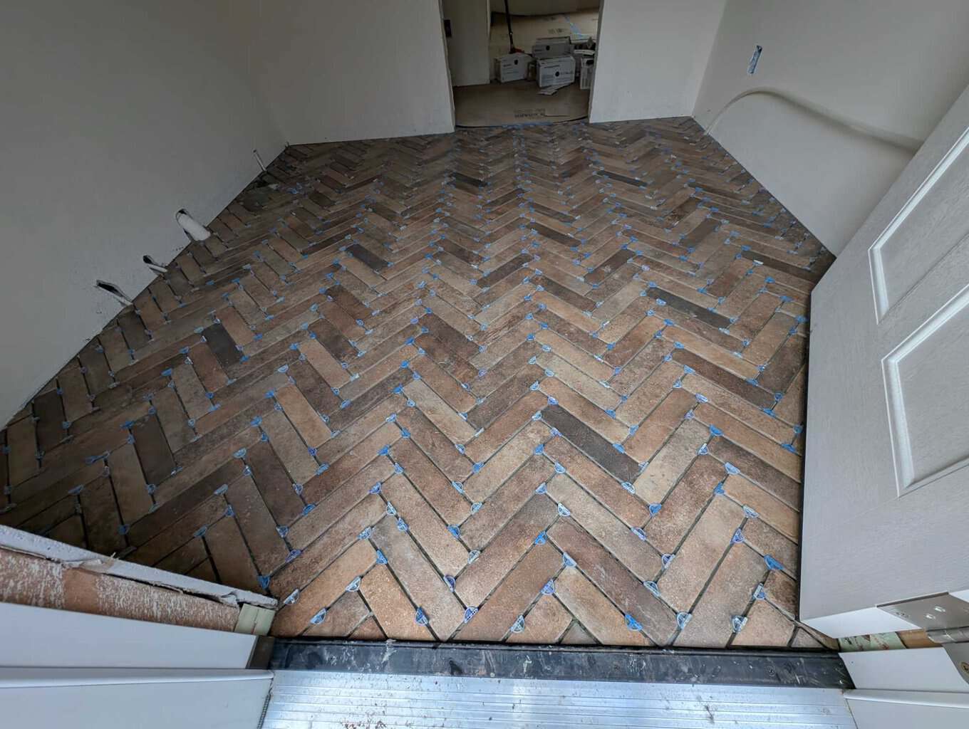 Finished installing the laundry room floor