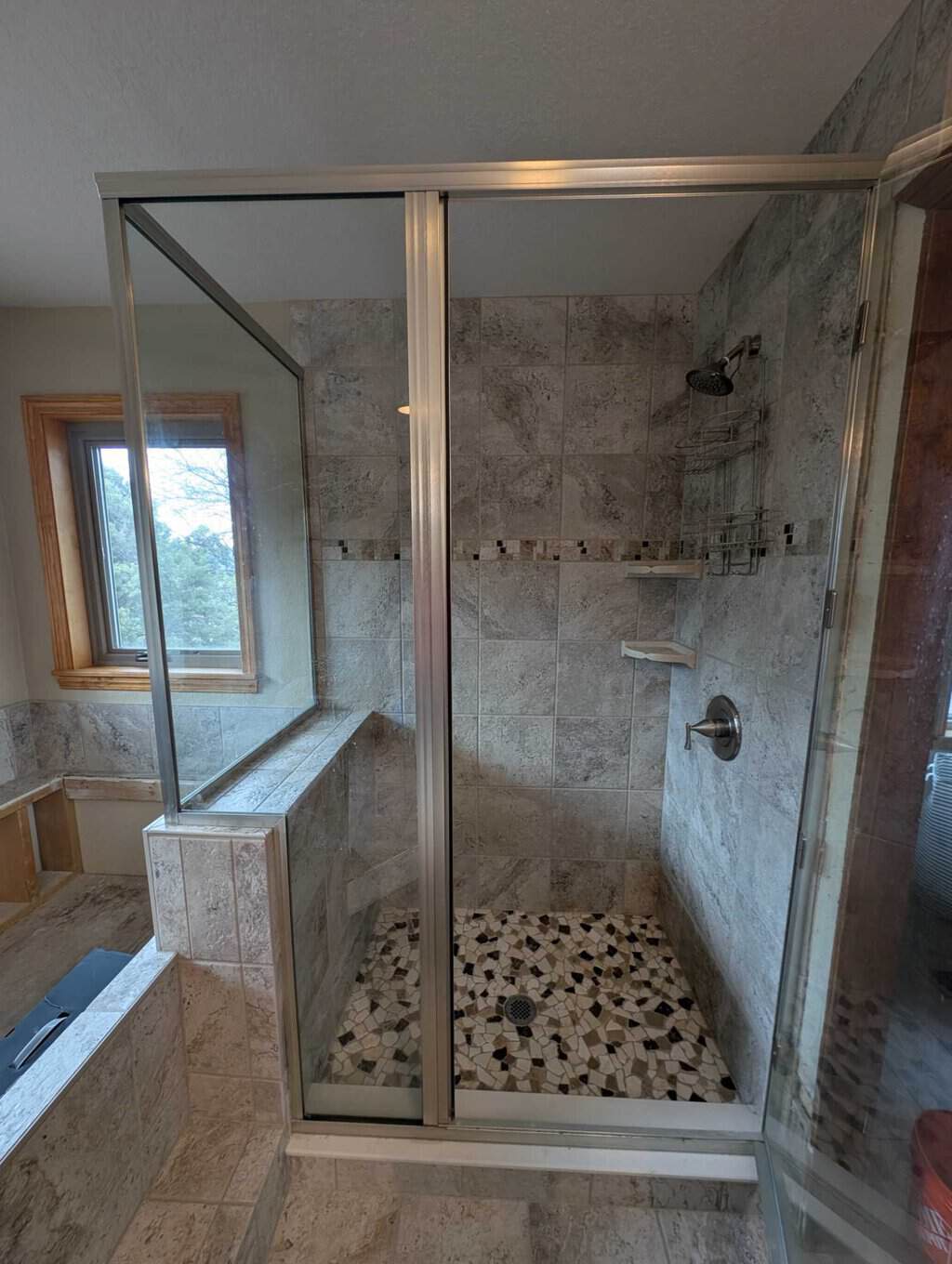 Primary bath shower complete