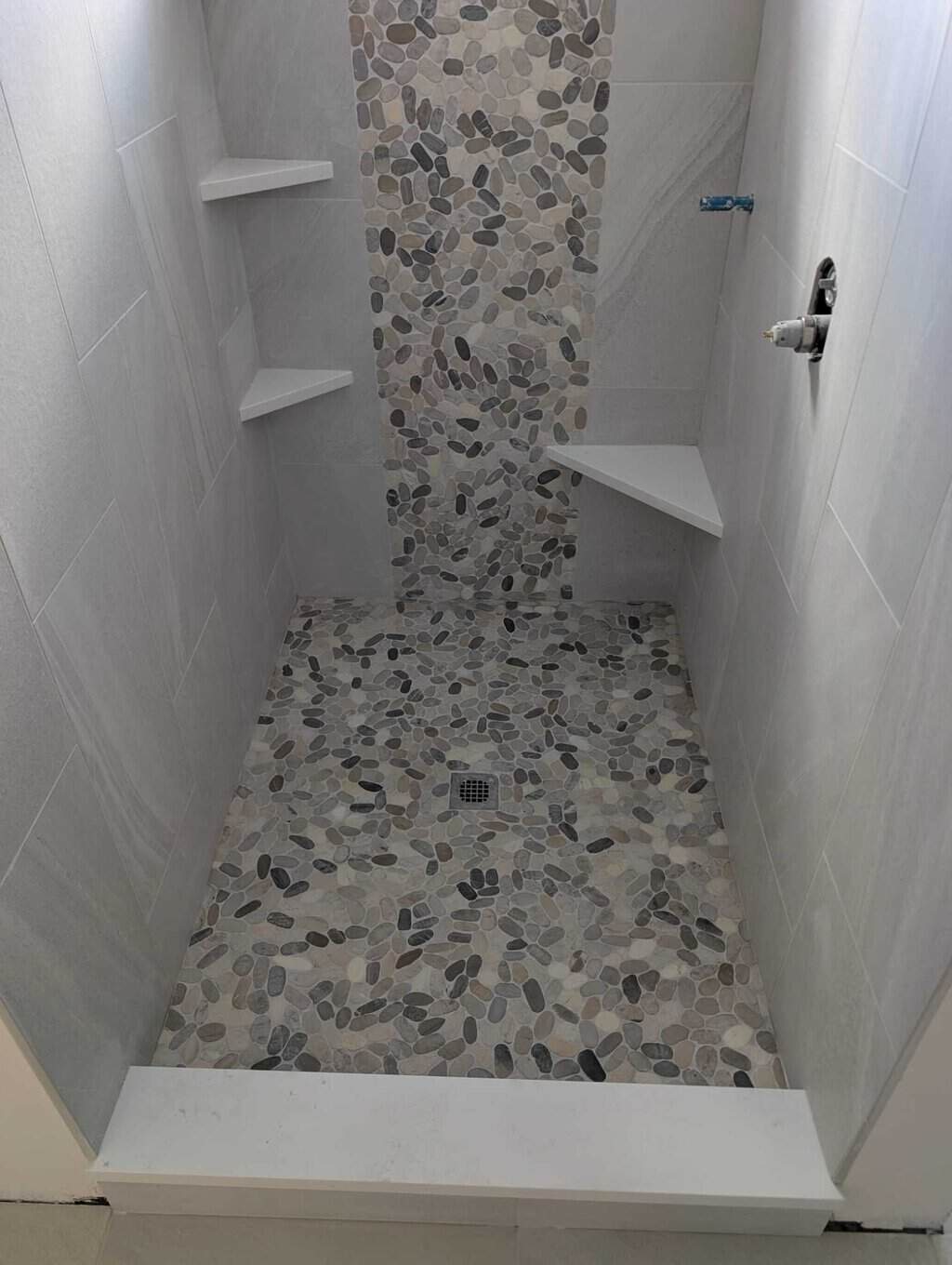 Shower grouted