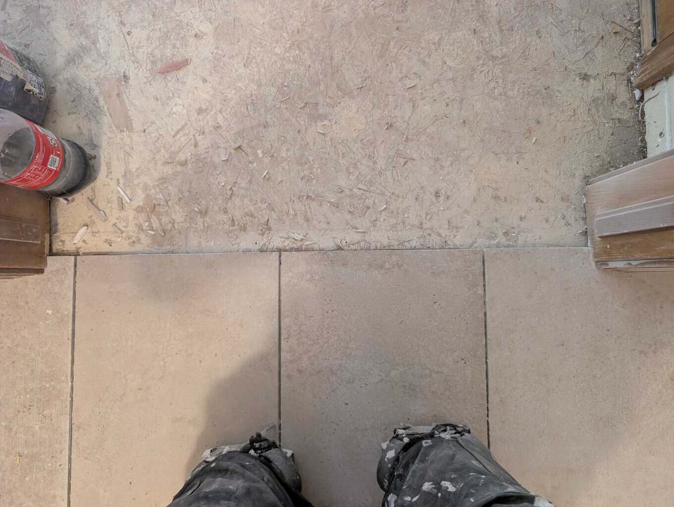 Laundry doorway cut straight