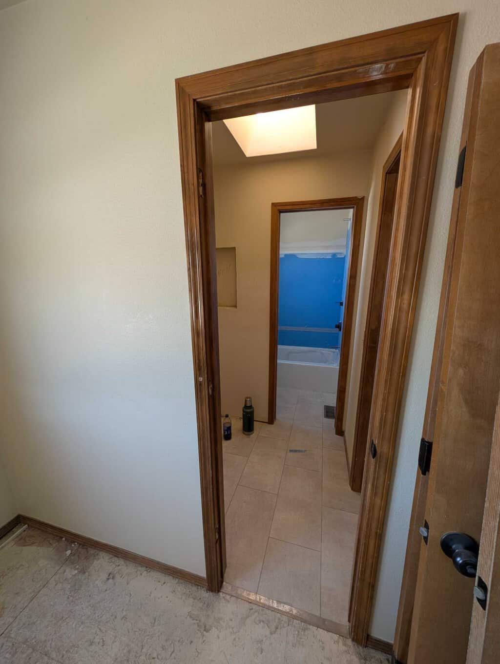 Difficult getting the back panel into the jack and jill bath